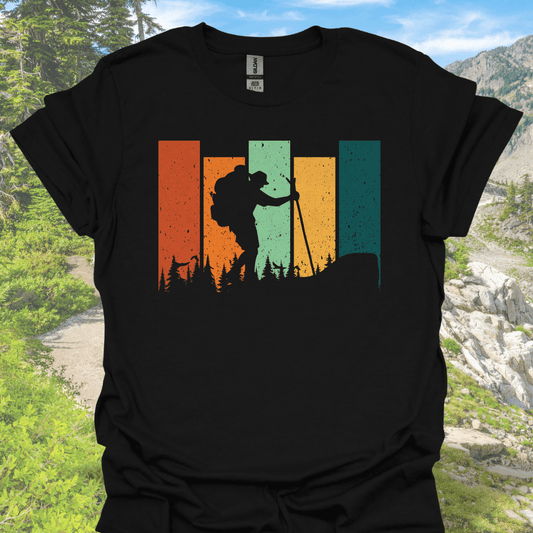 Colorful Illustrated Hiking Tee