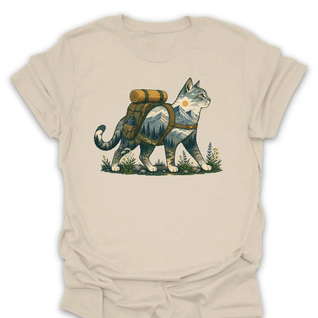 T-Shirt Natural / S Backpack Cat