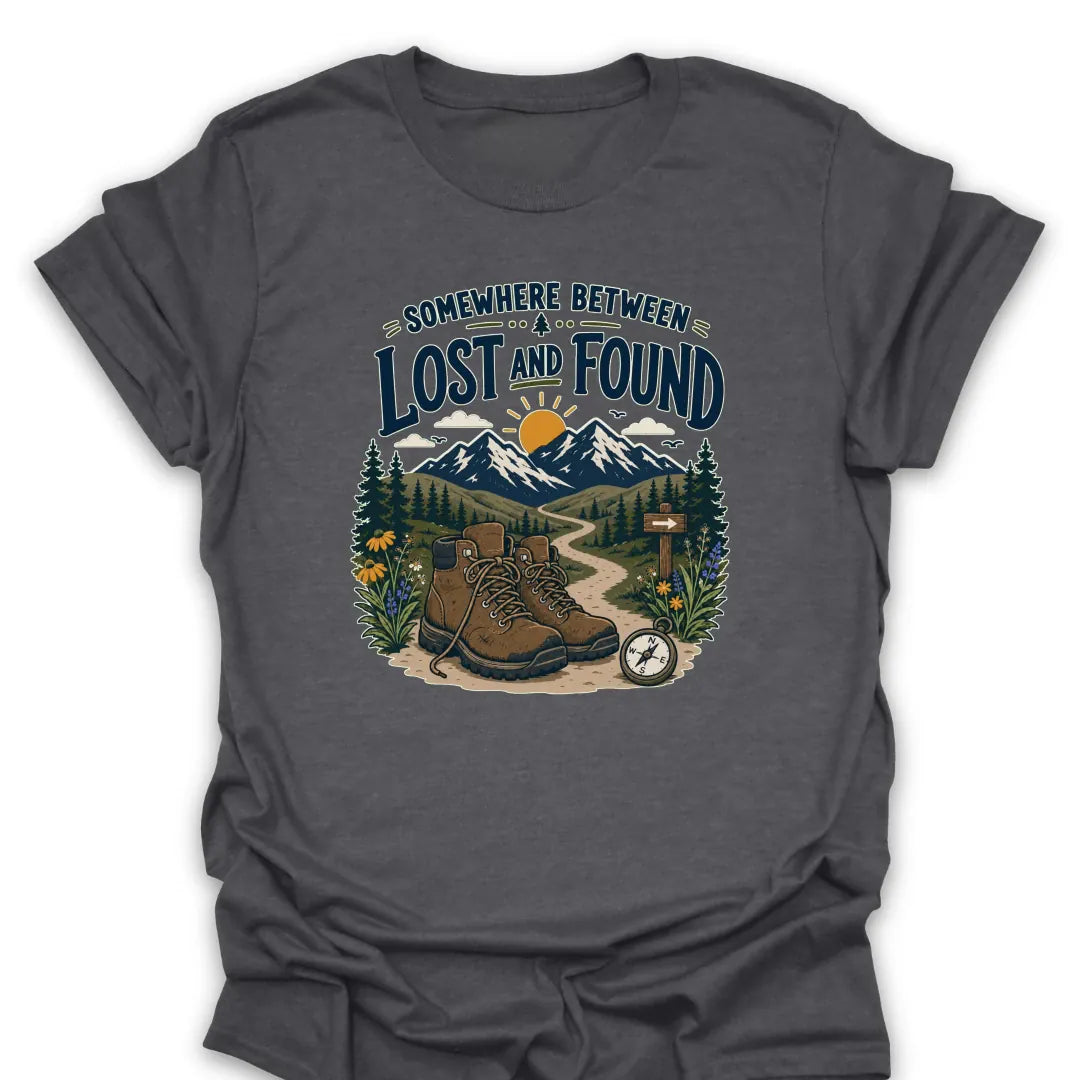 T-Shirt Dark Heather / S Between Lost and Found