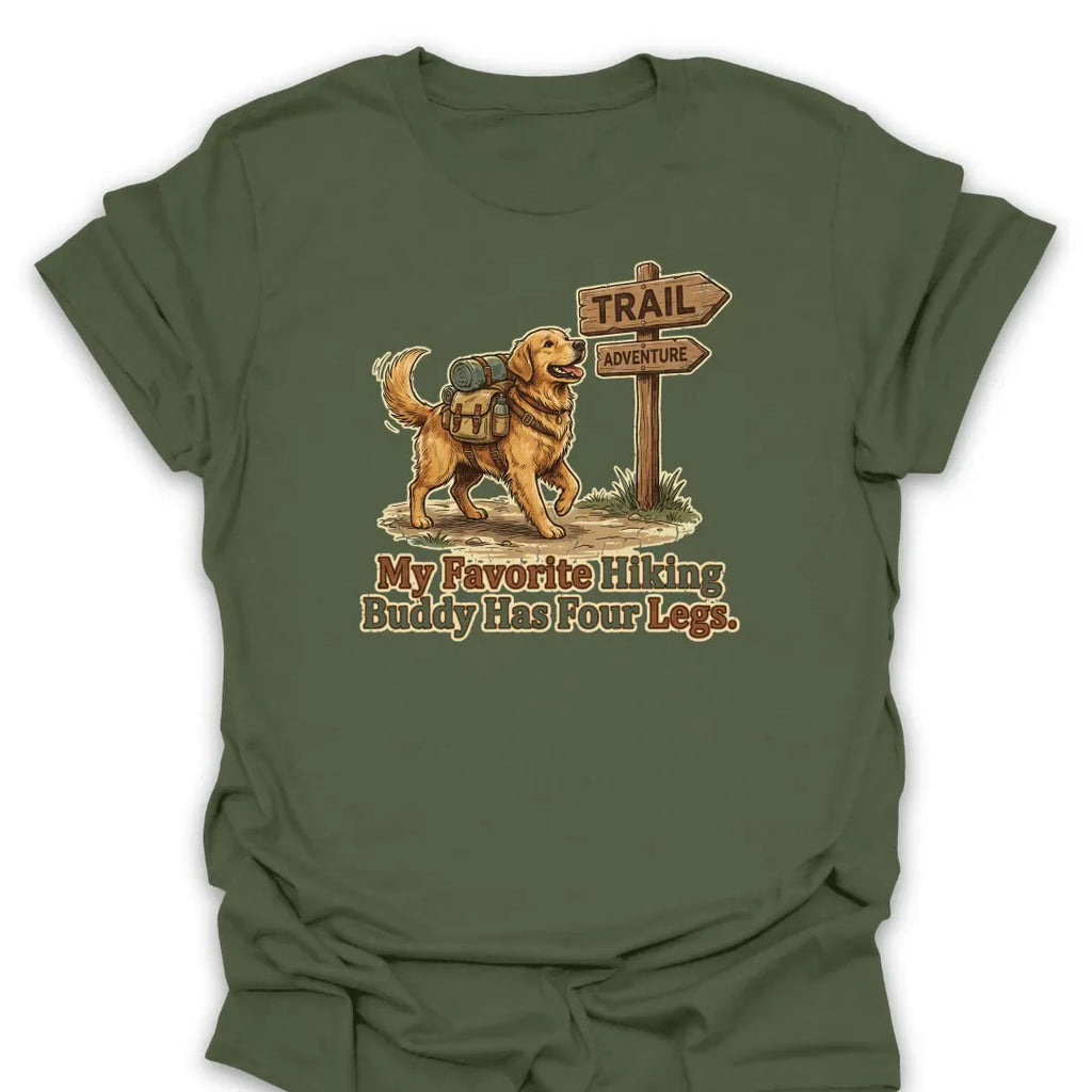 T-Shirt Military Green / S Four Legged Buddy T-Shirt