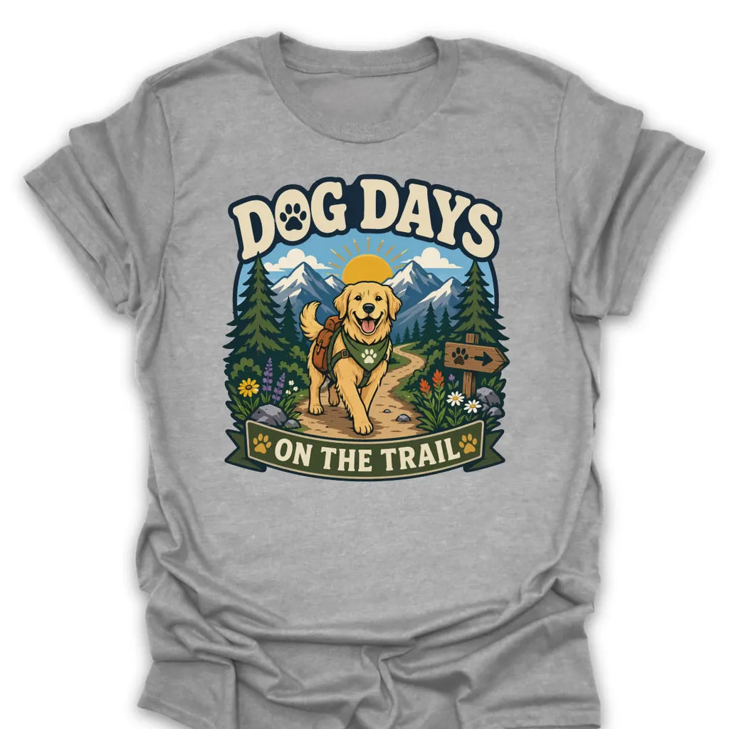 T-Shirt Sport Grey / S Dog Days On The Trail Mountain
