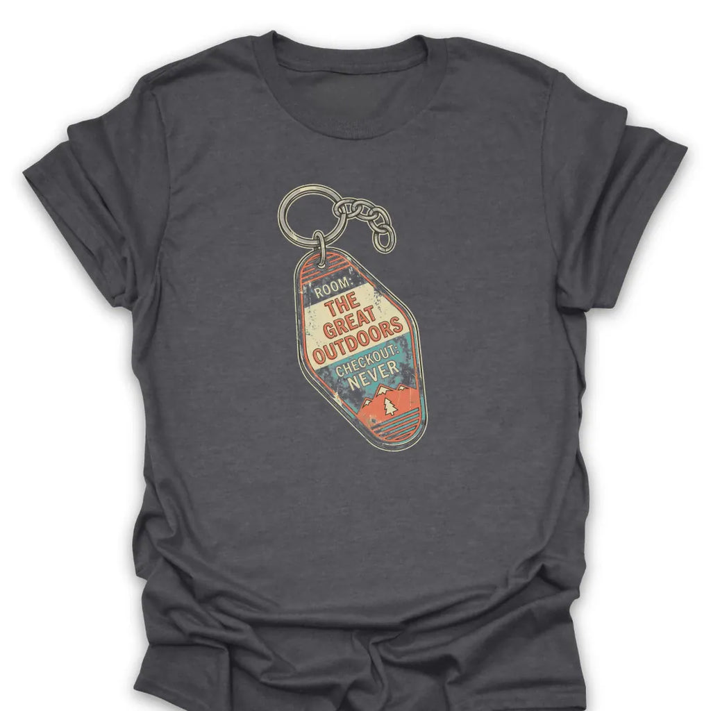 T-Shirt Dark Heather / S Great Outdoors Keychain T-Shirt