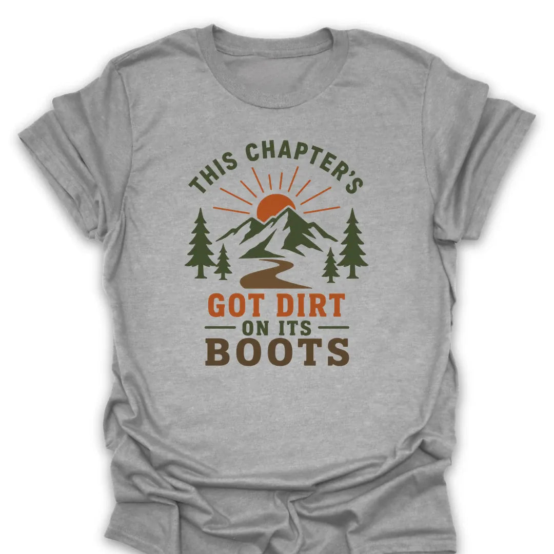 T-Shirt Sport Grey / S Sun, Mountains & Dirty Boots