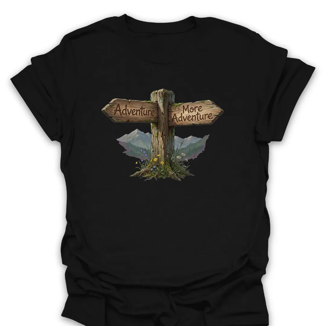 T-Shirt Black / S Adventure Trail Sign T-Shirt