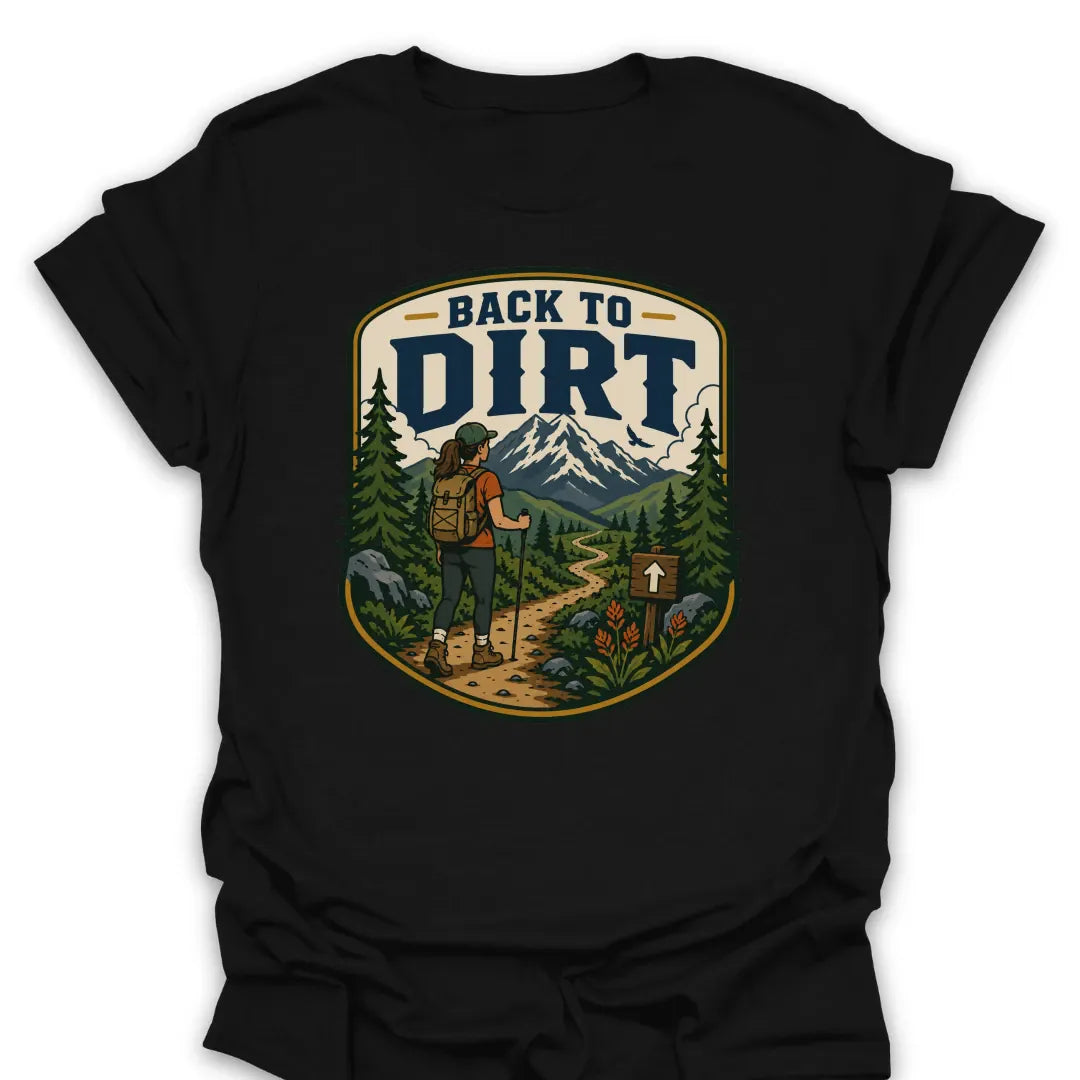T-Shirt Black / S Back To Dirt Hiker