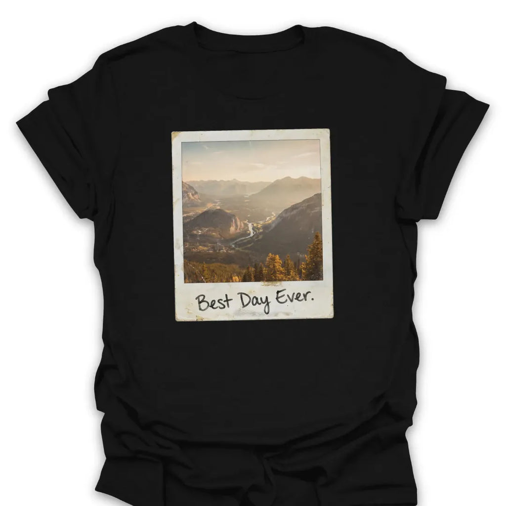 T-Shirt Black / S Best Day Faded Polaroid T-Shirt