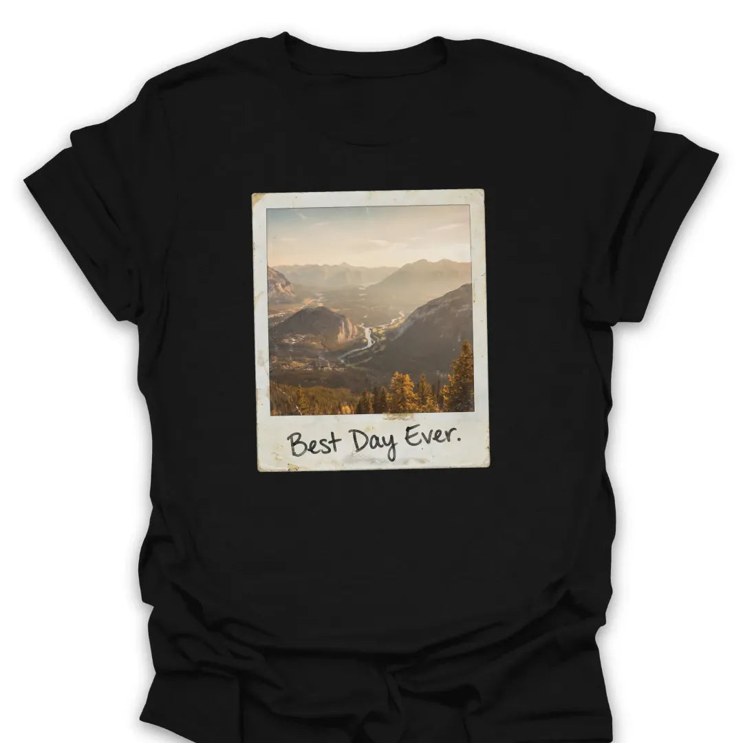 T-Shirt Black / S Best Day Faded Polaroid T-Shirt