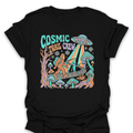 T-Shirt Black / S Bigfoot Meets Aliens Cosmic Trail Crew Tee