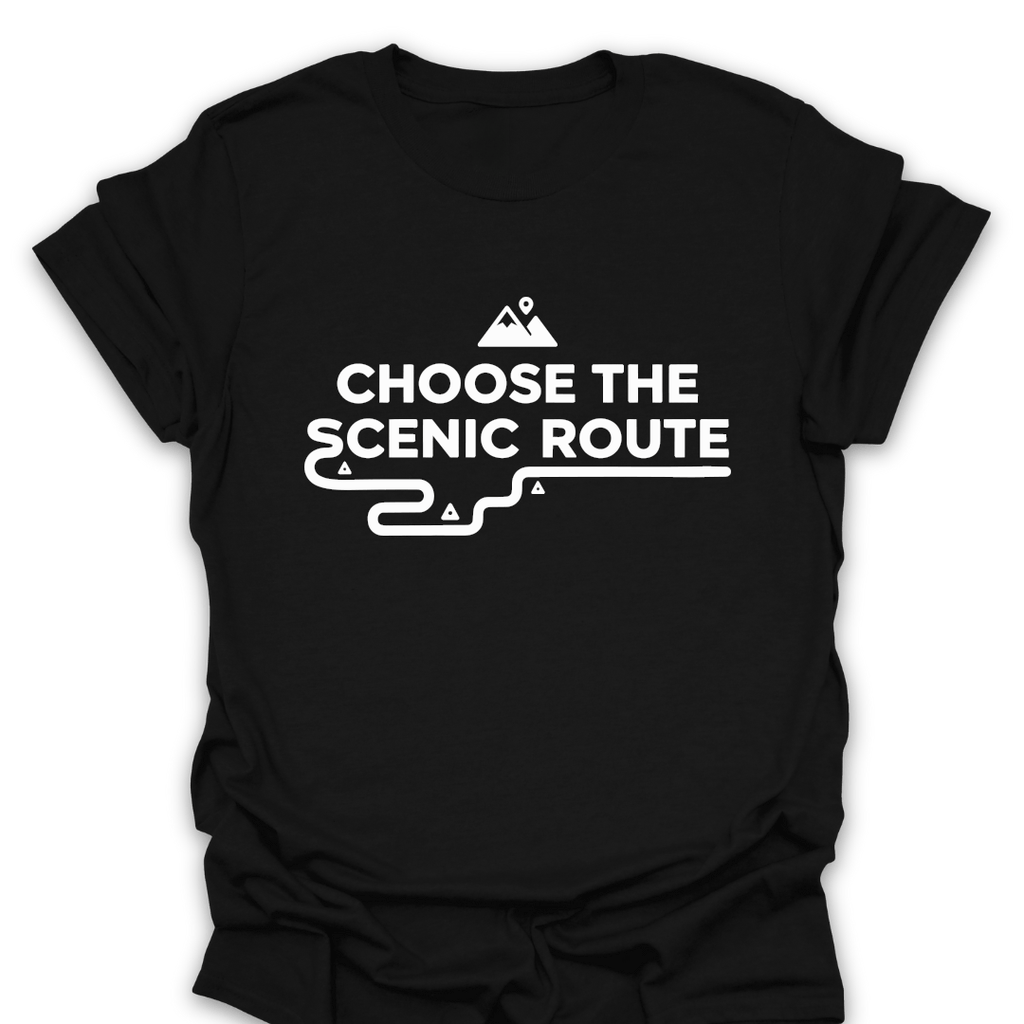 T-Shirt Black / S Choose the Scenic Route T-Shirt