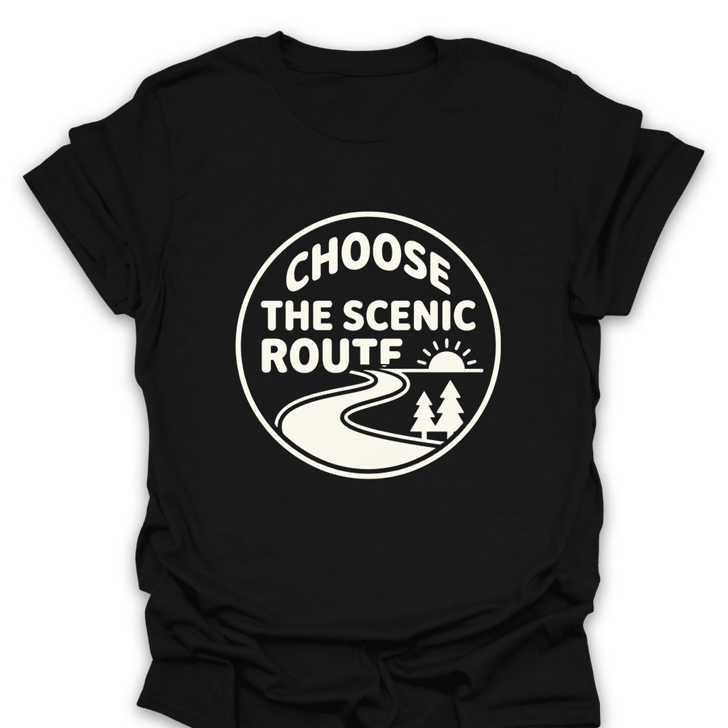 T-Shirt Black / S Choose the Scenic Route T-Shirt