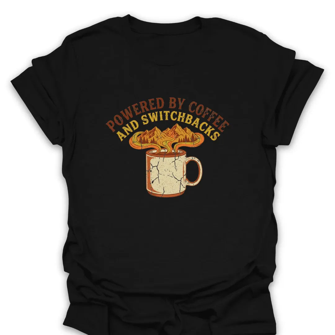 T-Shirt Black / S Coffee and Switchbacks T-Shirt