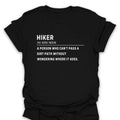 T-Shirt Black / S Curious Hiker