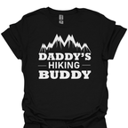 T-Shirt Black / S Daddy’s Hiking Buddy – Cute Family Adventure T-Shirt 🥾