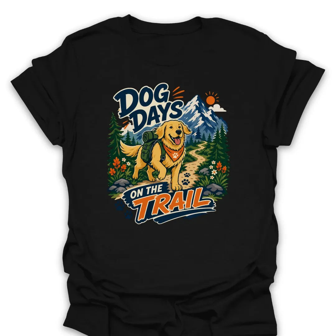 T-Shirt Black / S Dog Days On The Trail