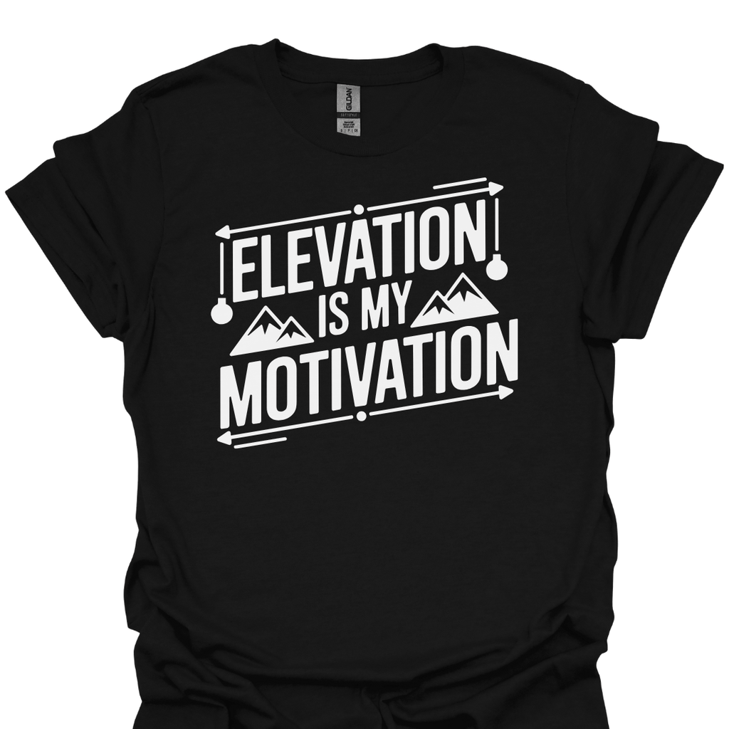 T-Shirt Black / S Elevation Is My Motivation T-Shirt