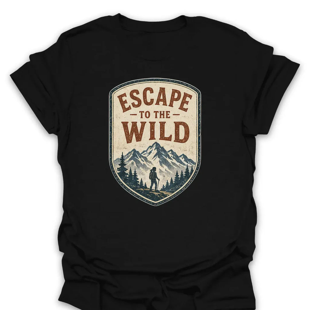 T-Shirt Black / S Escape To The Wild Hike T-Shirt