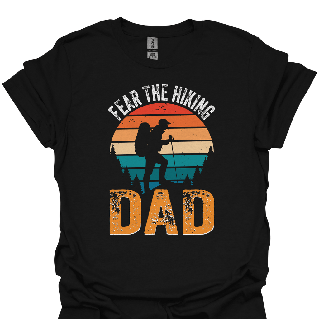 T-Shirt Black / S Fear the Hiking Dad – Retro Adventure T-Shirt