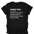 T-Shirt Black / S Funny Hiking Trail Life Choices Tee