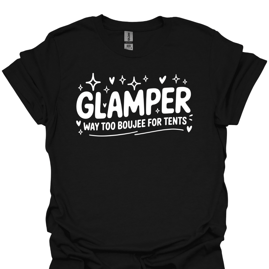 T-Shirt Black / S Glamper Boujee Tents T-Shirt