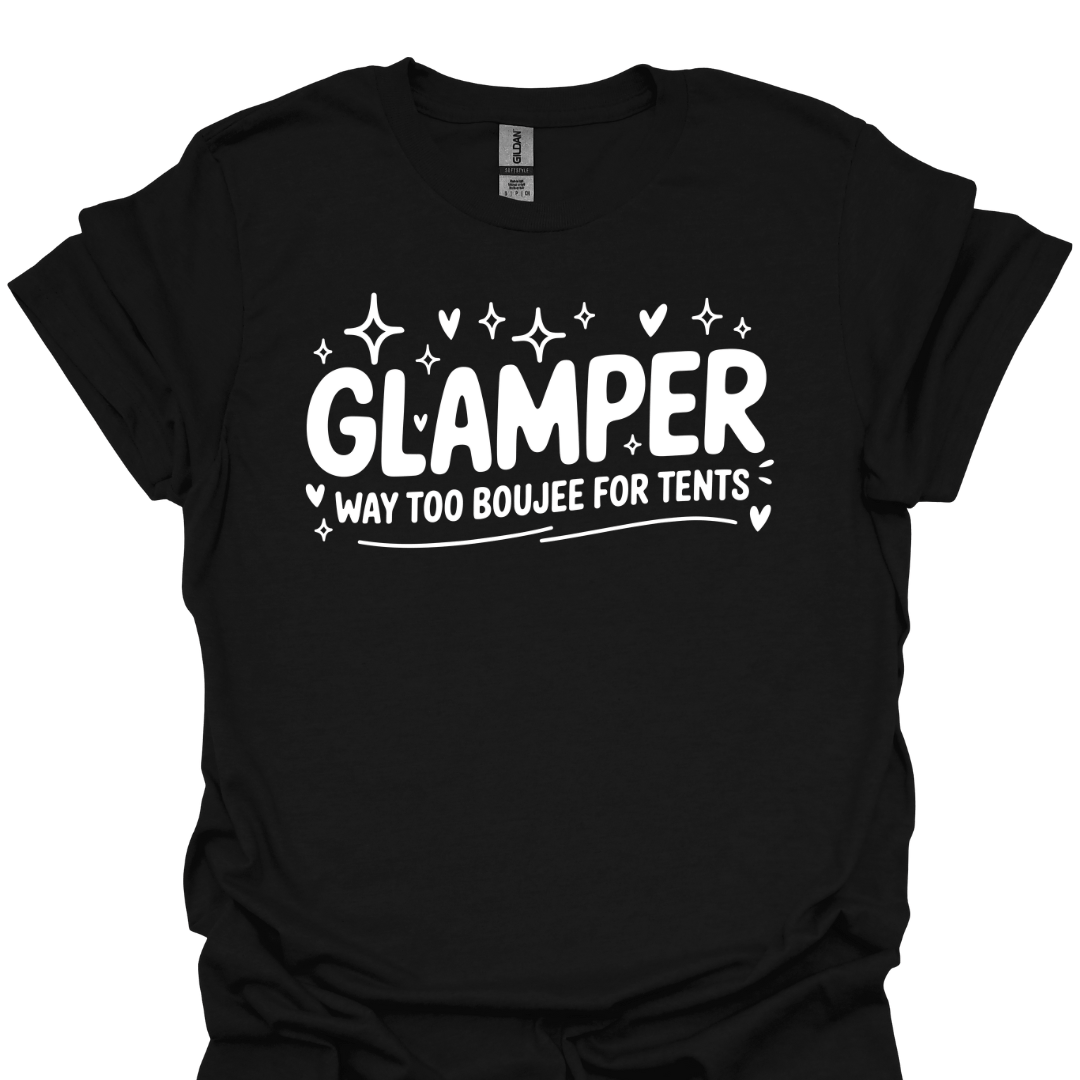T-Shirt Black / S Glamper Boujee Tents T-Shirt