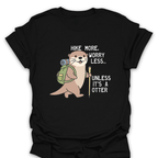 T-Shirt Black / S Hike More Worry Less Otter T-Shirt