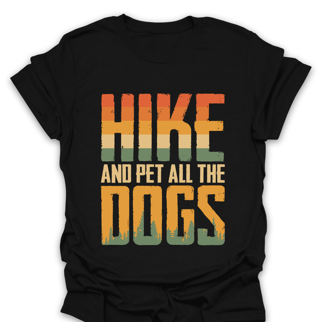 T-Shirt Black / S Hike Pet All The Dogs T-Shirt