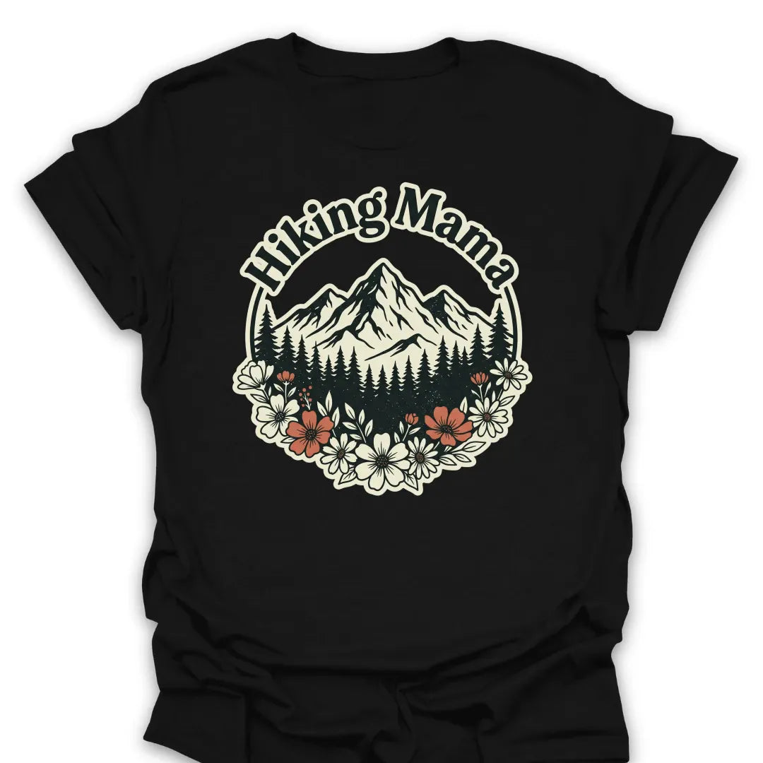 T-Shirt Black / S Hiking Mama Scenic T-Shirt