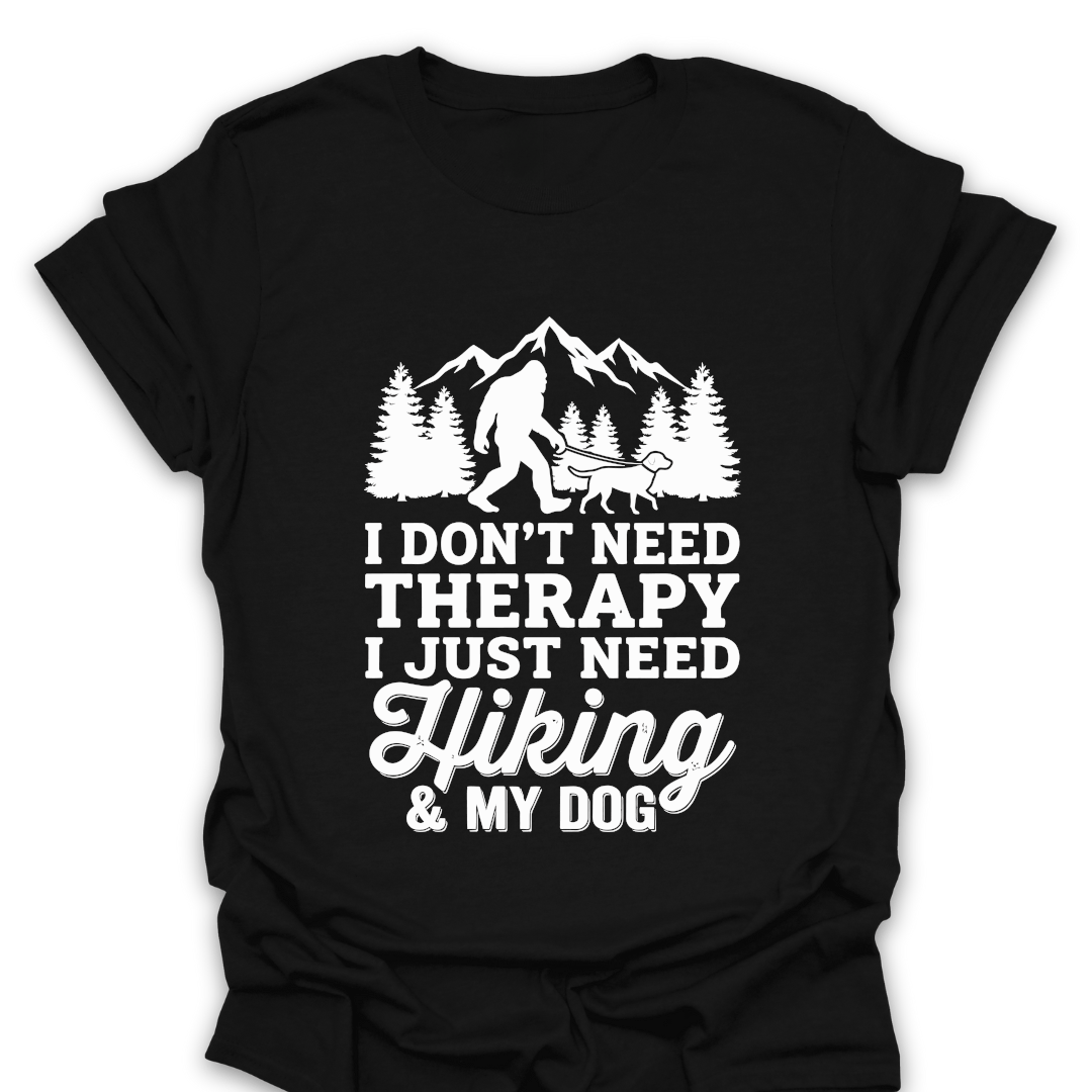 T-Shirt Black / S I Just Need Hiking & My Dog T-Shirt