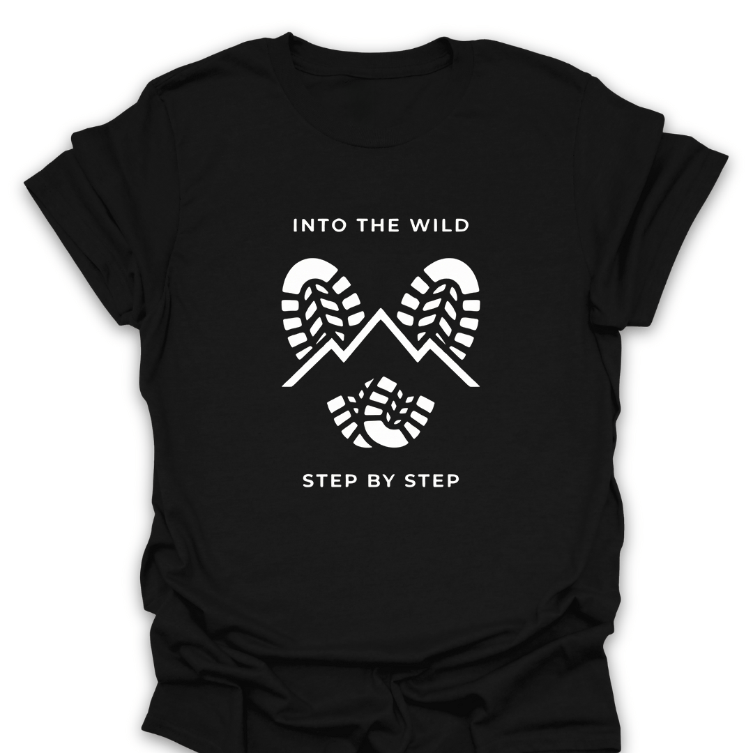 T-Shirt Black / S Into the Wild Step By Step T-Shirt