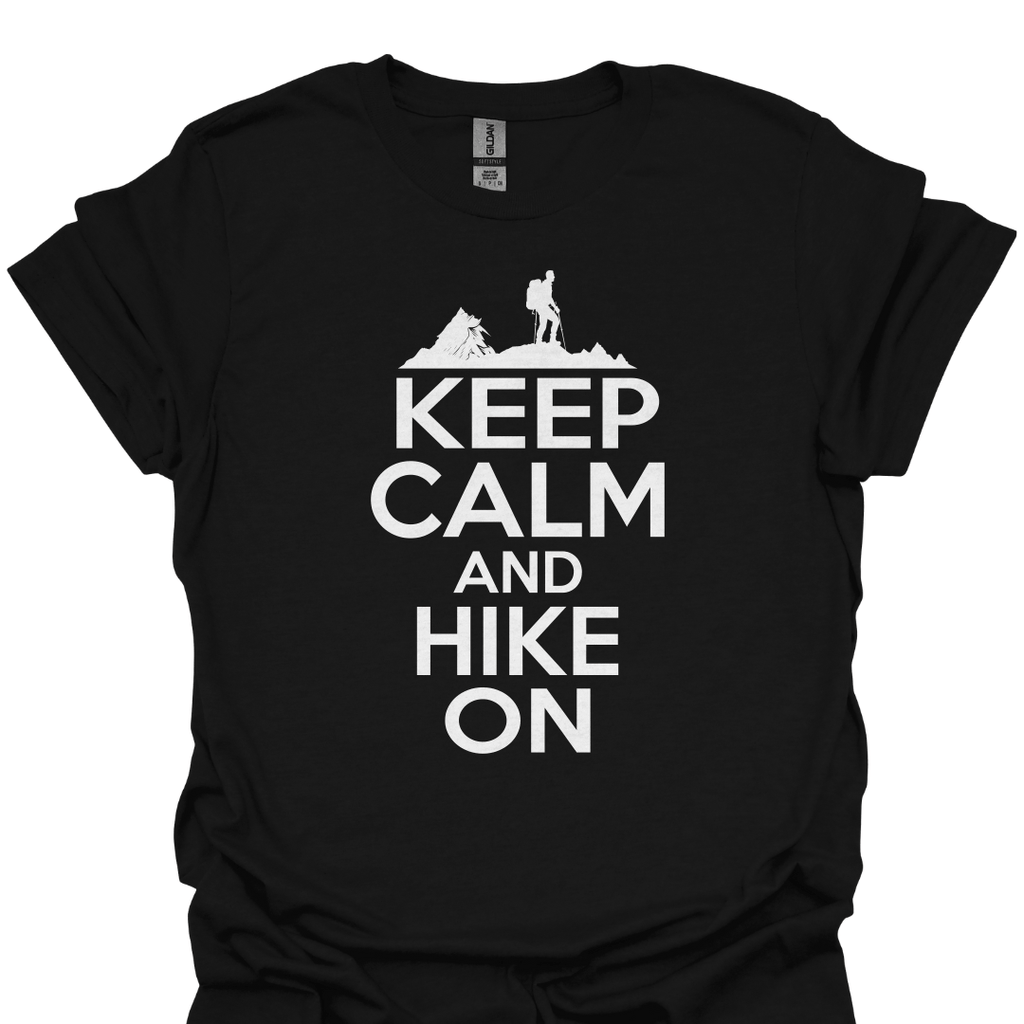 T-Shirt Black / S Keep Calm and Hike On – Mountain Adventure T-Shirt