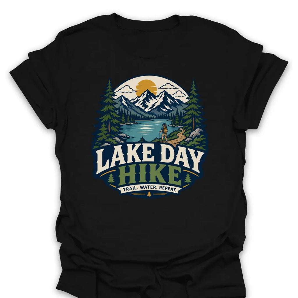 T-Shirt Black / S Lake Day Hike