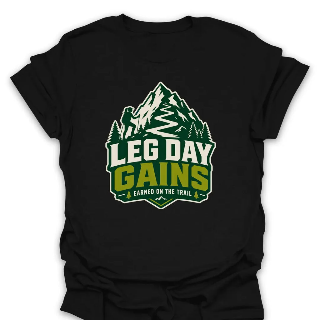 T-Shirt Black / S Leg Day Gains T-Shirt