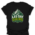 T-Shirt Black / S Leg Day Gains T-Shirt