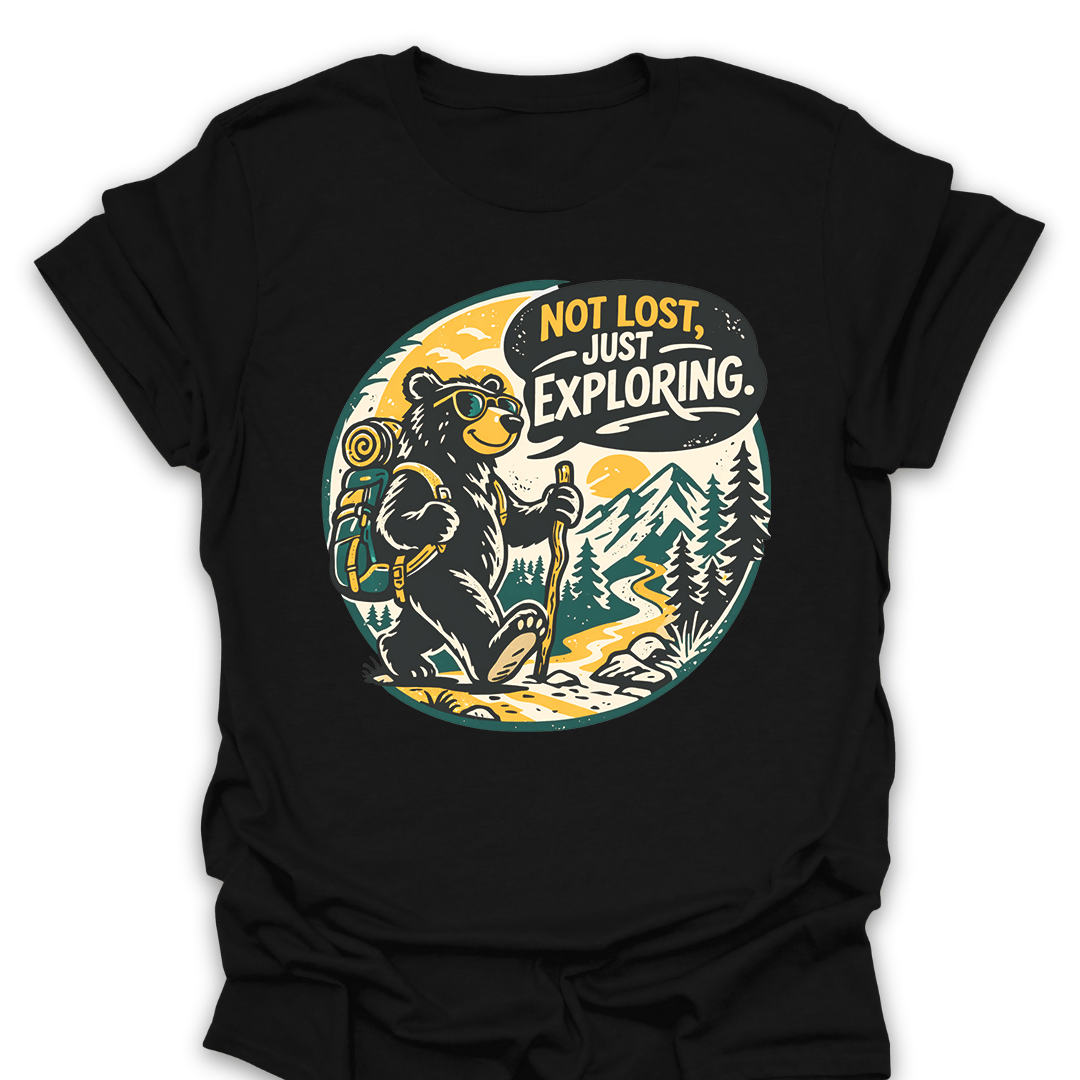 T-Shirt Black / S Not Lost Exploring Tee