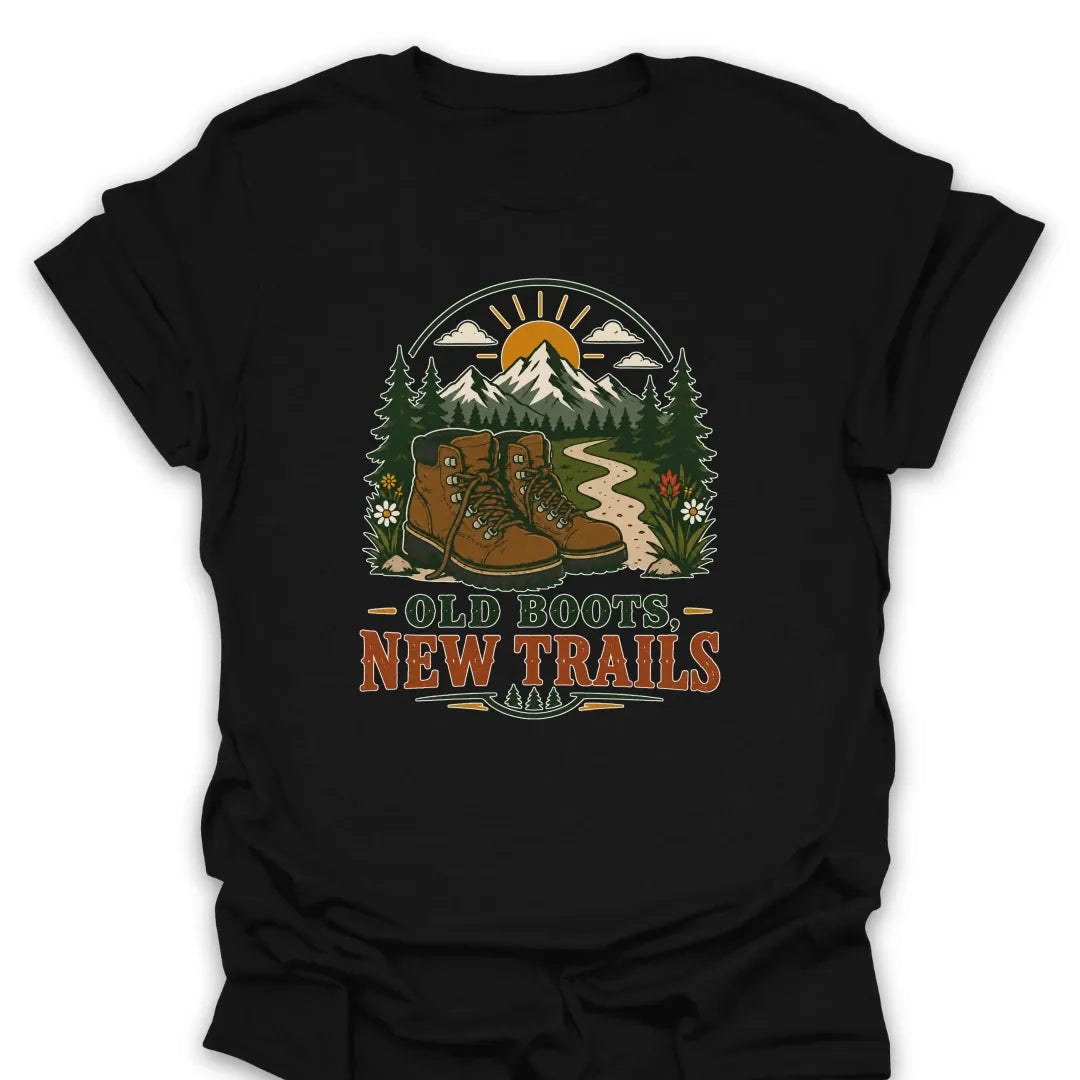 T-Shirt Black / S Old Boots, New Trails