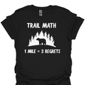 T-Shirt Black / S One Mile Three Regrets T-Shirt