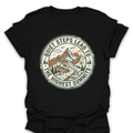 T-Shirt Black / S Quiet Steps Highest Summits Vintage Hiking Tee