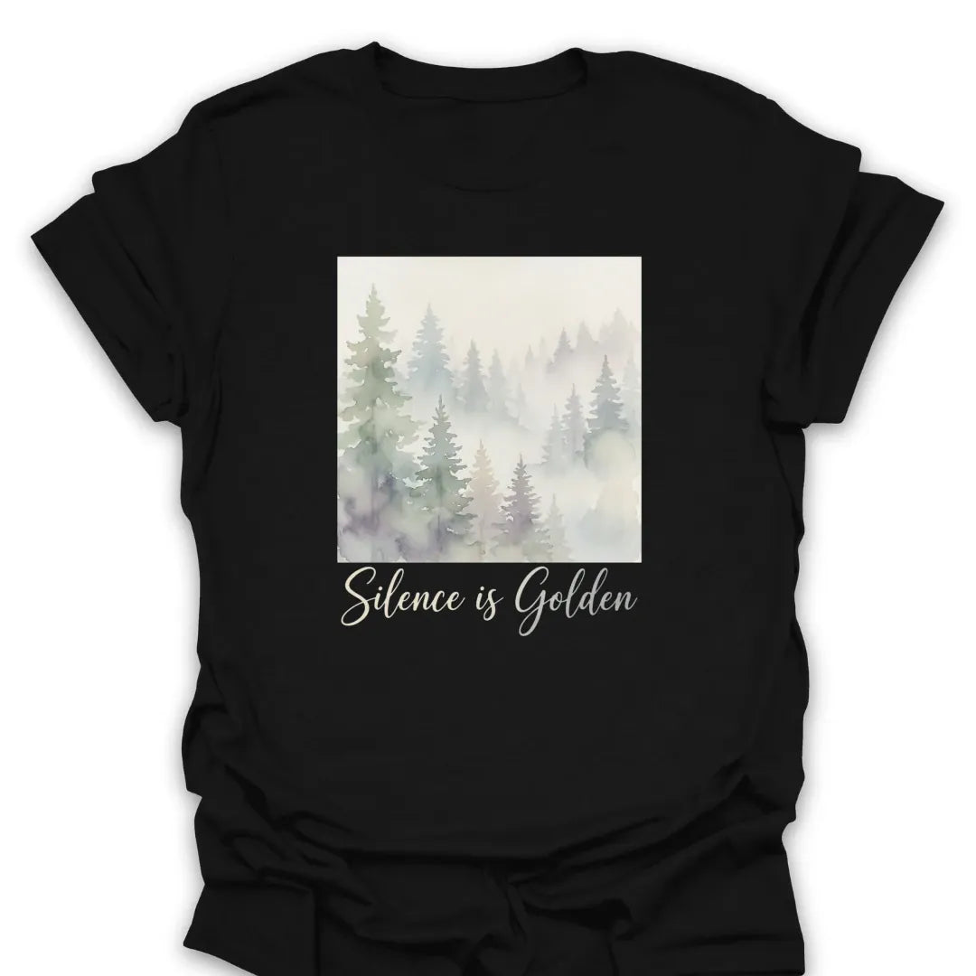 T-Shirt Black / S Silence Is Golden T-Shirt