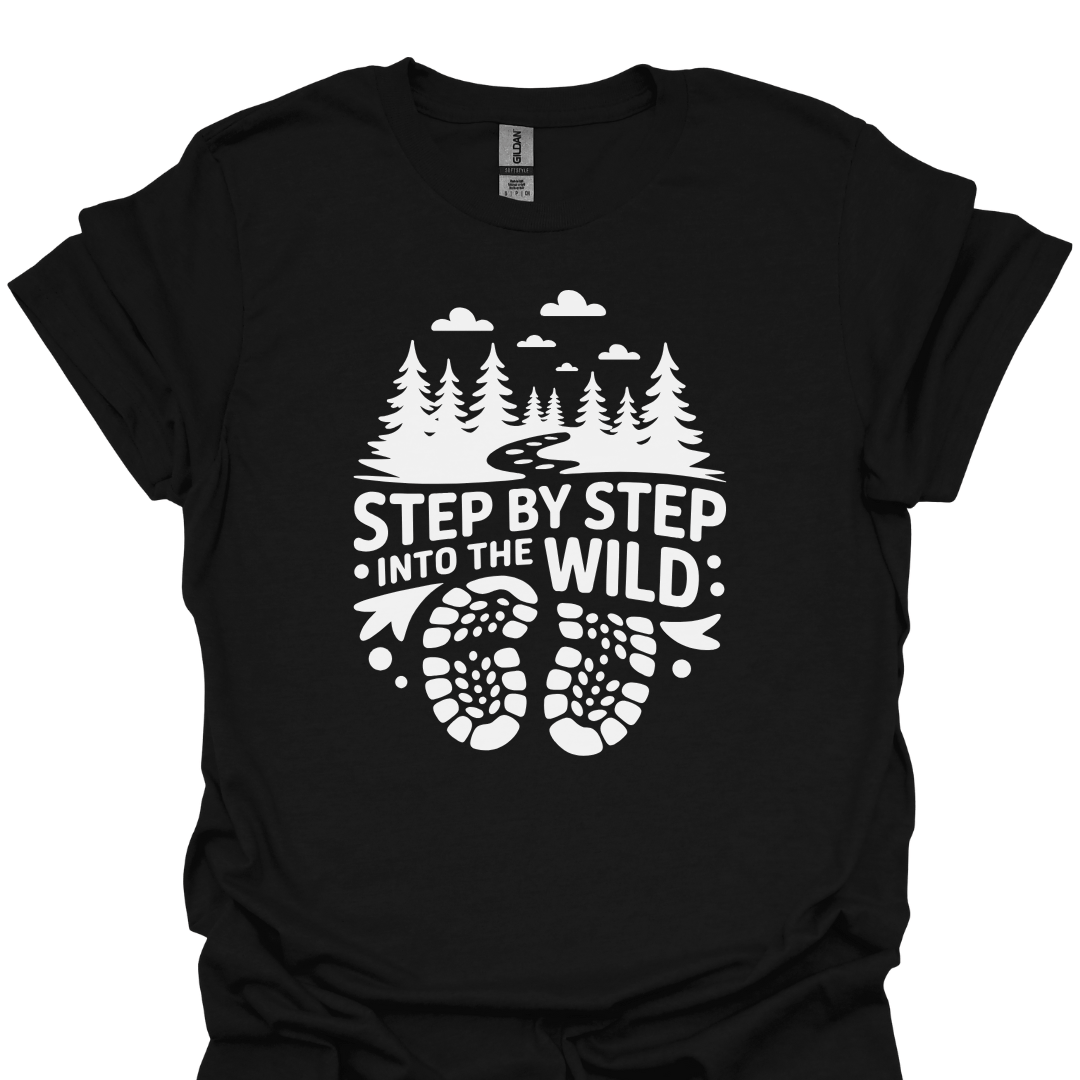 T-Shirt Black / S Step By Step Wild T-Shirt