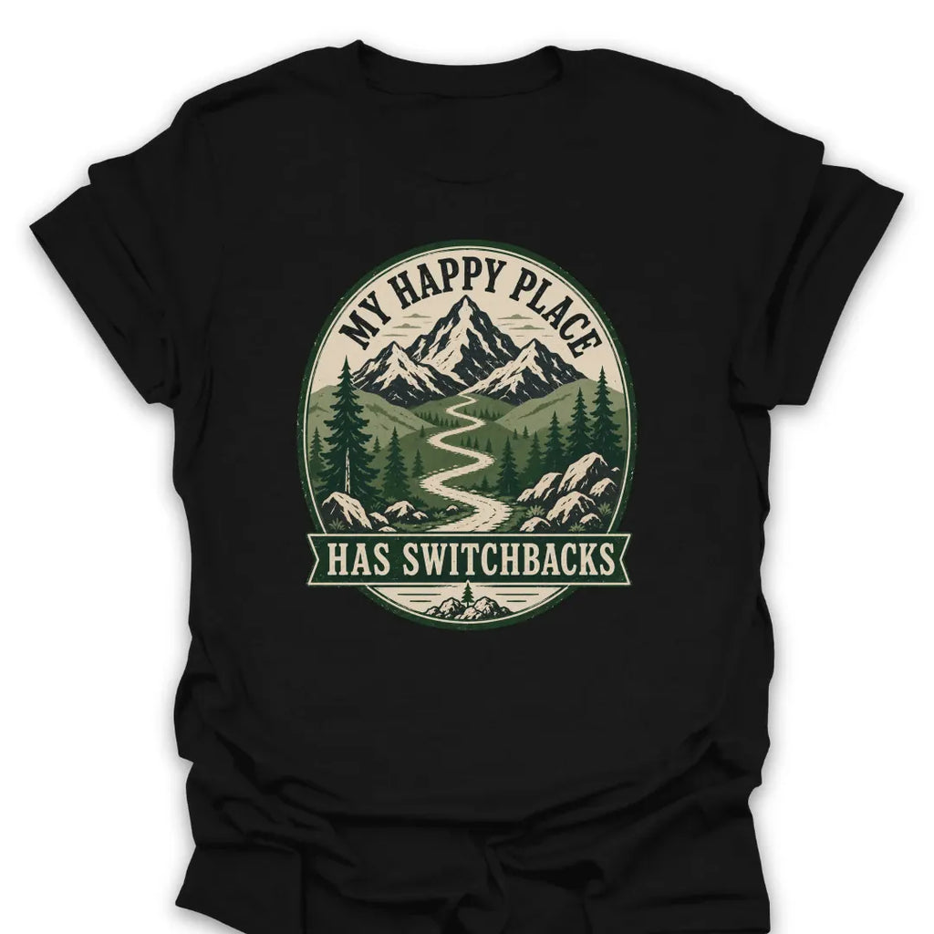 T-Shirt Black / S Switchback Happy Place T-Shirt
