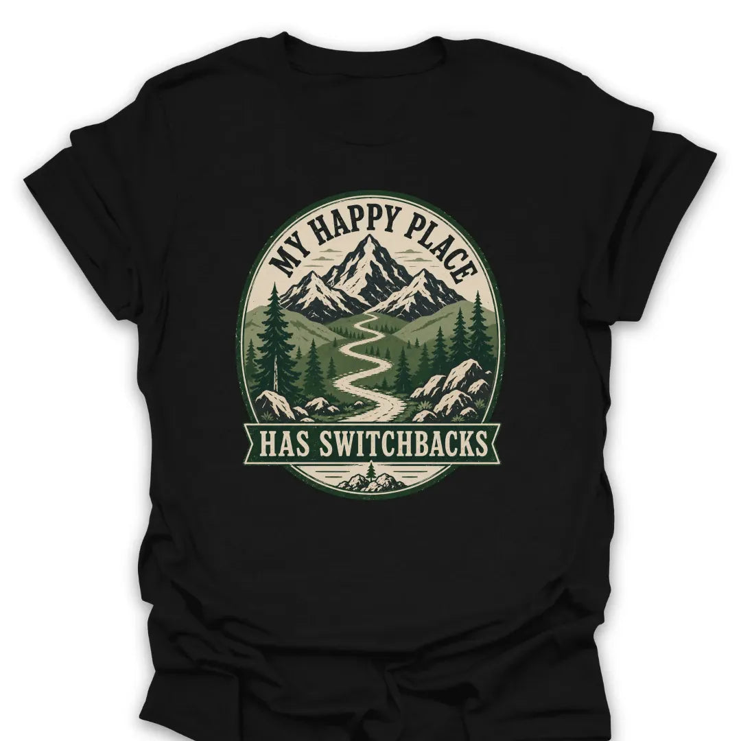 T-Shirt Black / S Switchback Happy Place T-Shirt