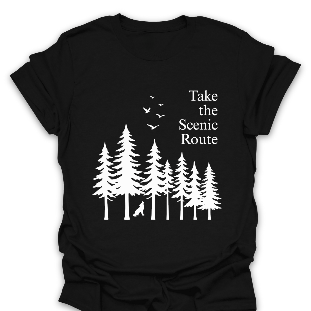 T-Shirt Black / S Take the Scenic Route T-Shirt