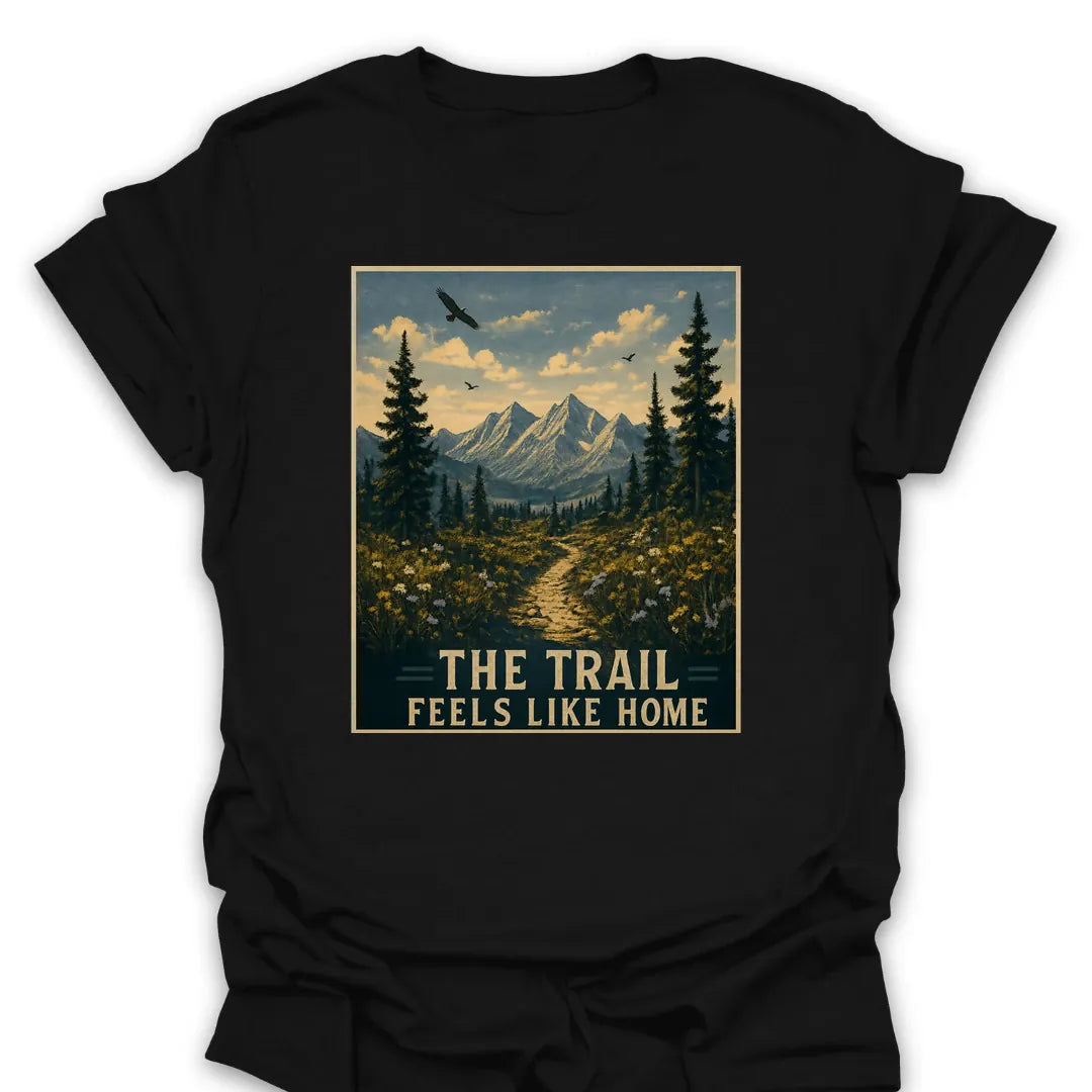 T-Shirt Black / S The Trail Feels Like Home T-Shirt