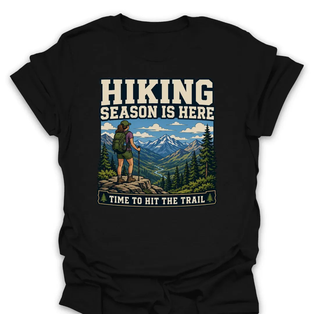 T-Shirt Black / S Time To Hit The Trail