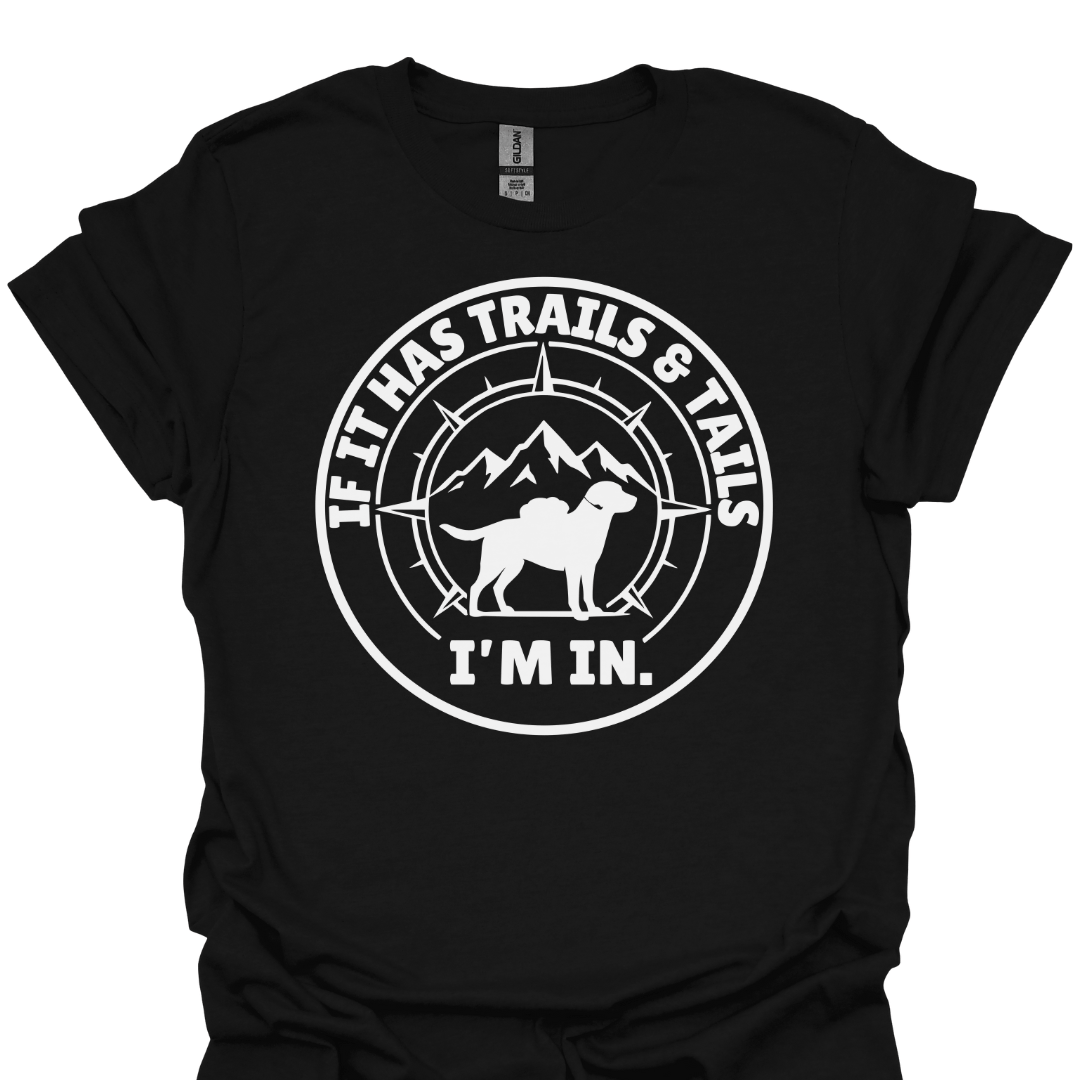 T-Shirt Black / S Trails & Tails T-Shirt