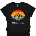 T-Shirt Black / S Unplug – Nature Escape Adventure T-Shirt