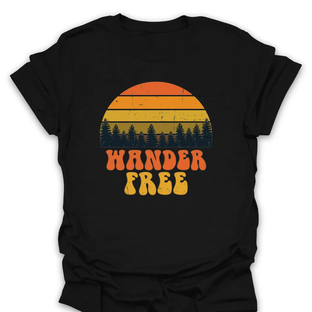 T-Shirt Black / S Wander Free T-Shirt