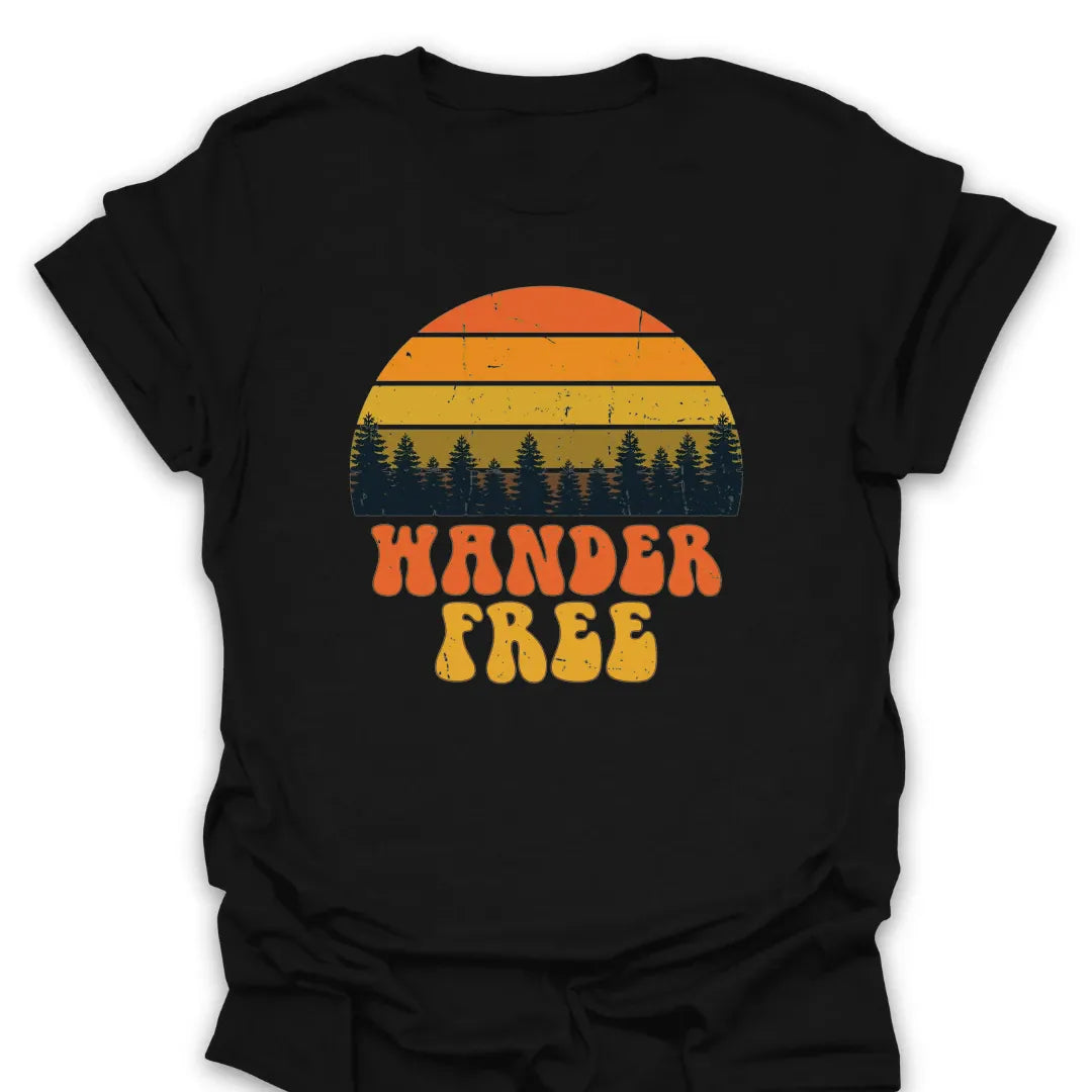 T-Shirt Black / S Wander Free T-Shirt