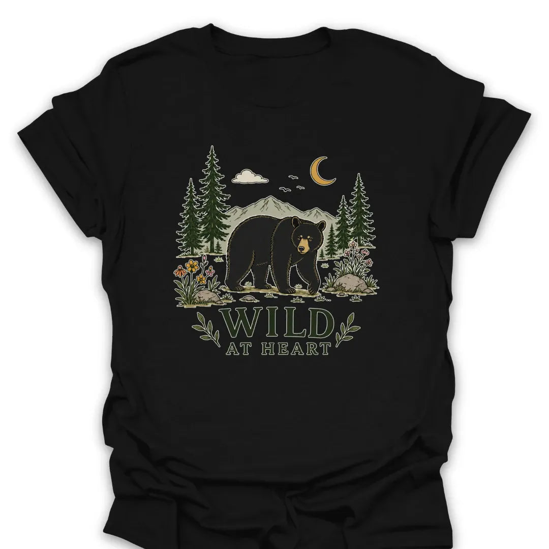 T-Shirt Black / S Wild At Heart