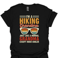 T-Shirt Black / XS I’m a Hiking Grandma – Cooler Than a Normal Grandma T-Shirt
